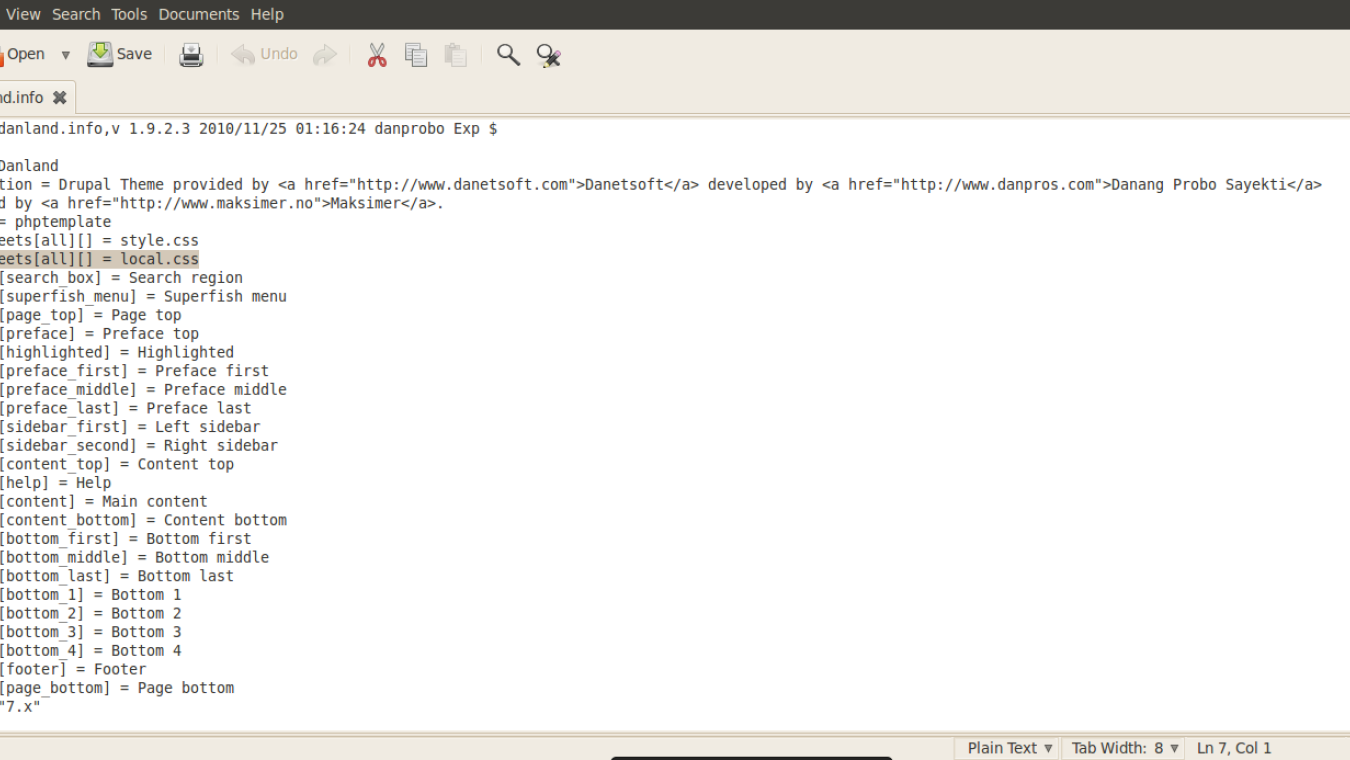 Don't use style.css for CSS modifications; create an alternative file