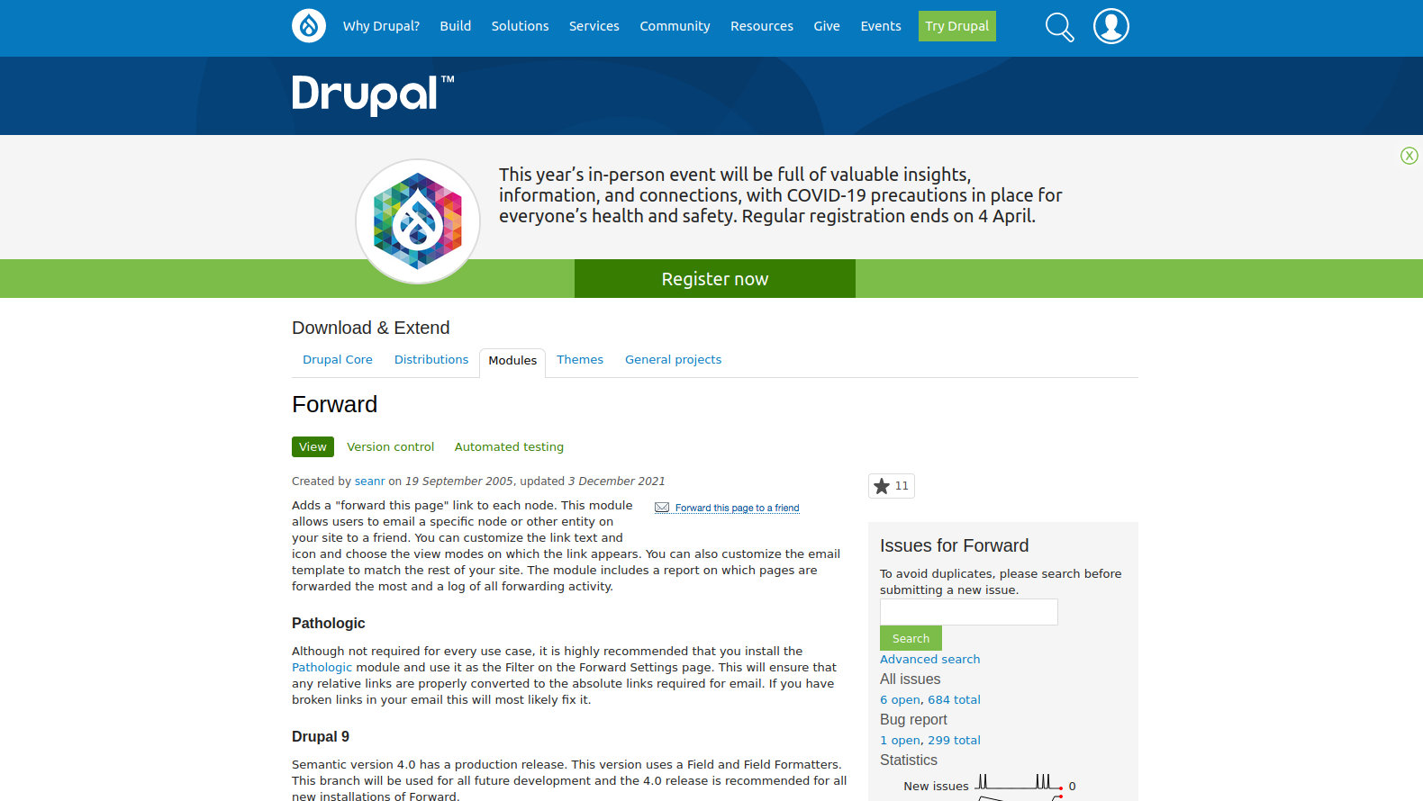 Drupal Forward Module