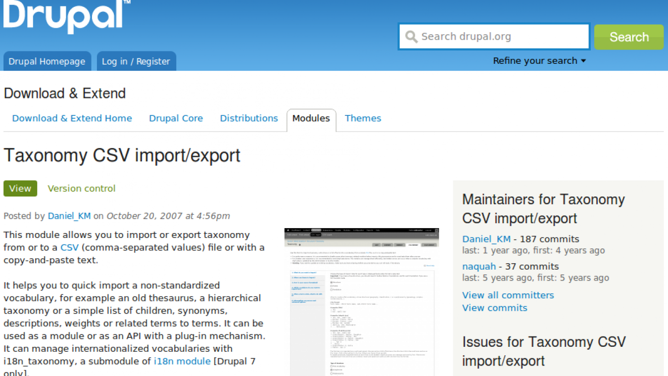 Use Taxonomy CSV import/export to create, clone or copy Taxonomies