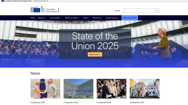 Drupal website European Comission